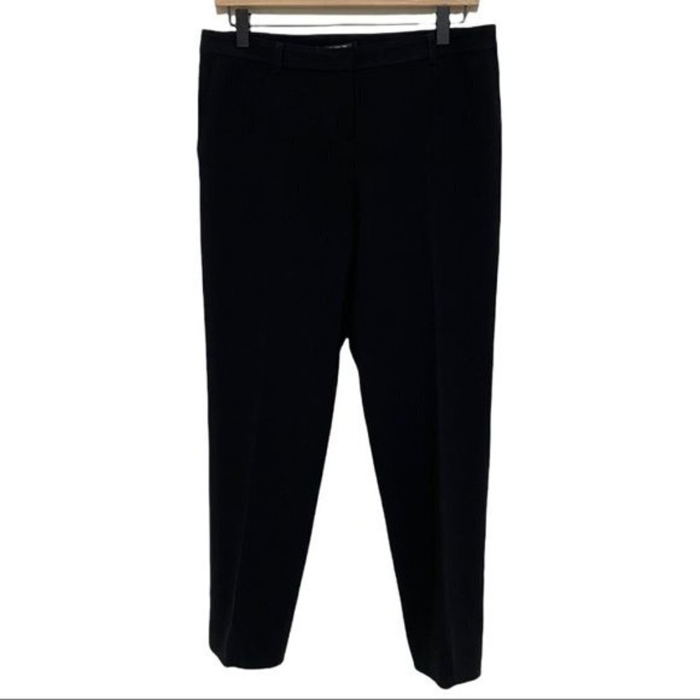 St. John Black Mid Rise Dress Pants Size 4